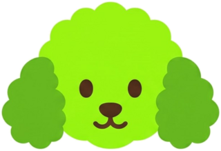 Key frame 01 - lime dog on blue